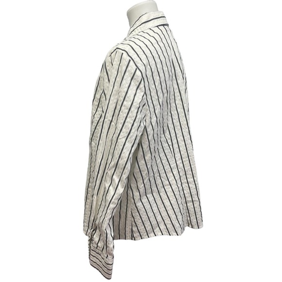 Alfani Essentials Woman Plus Size 18W Long Sleeve Button Down Stretch Cotton Top - Picture 2 of 4